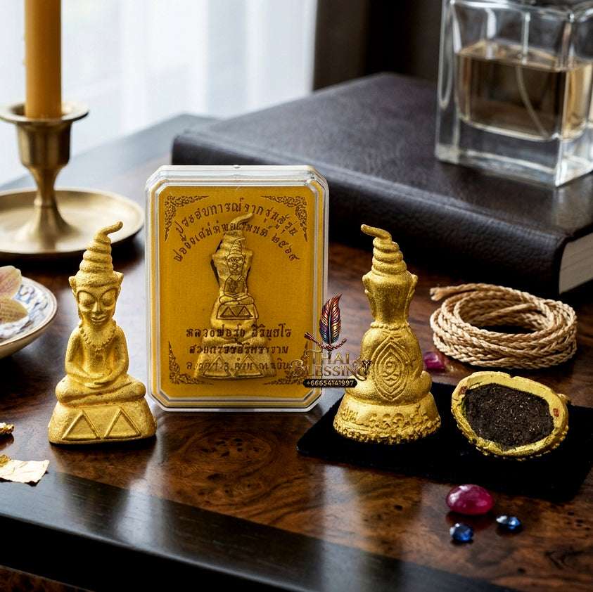 ✨ Sacred "Phra Ngang Saneh Phaya Mon" (God of Seduction): Brass Edition – Consecrated by Luang Phor Rung, Suan Tham Sirin Tharam (2025) Thai Blessing Co By RURUECHA