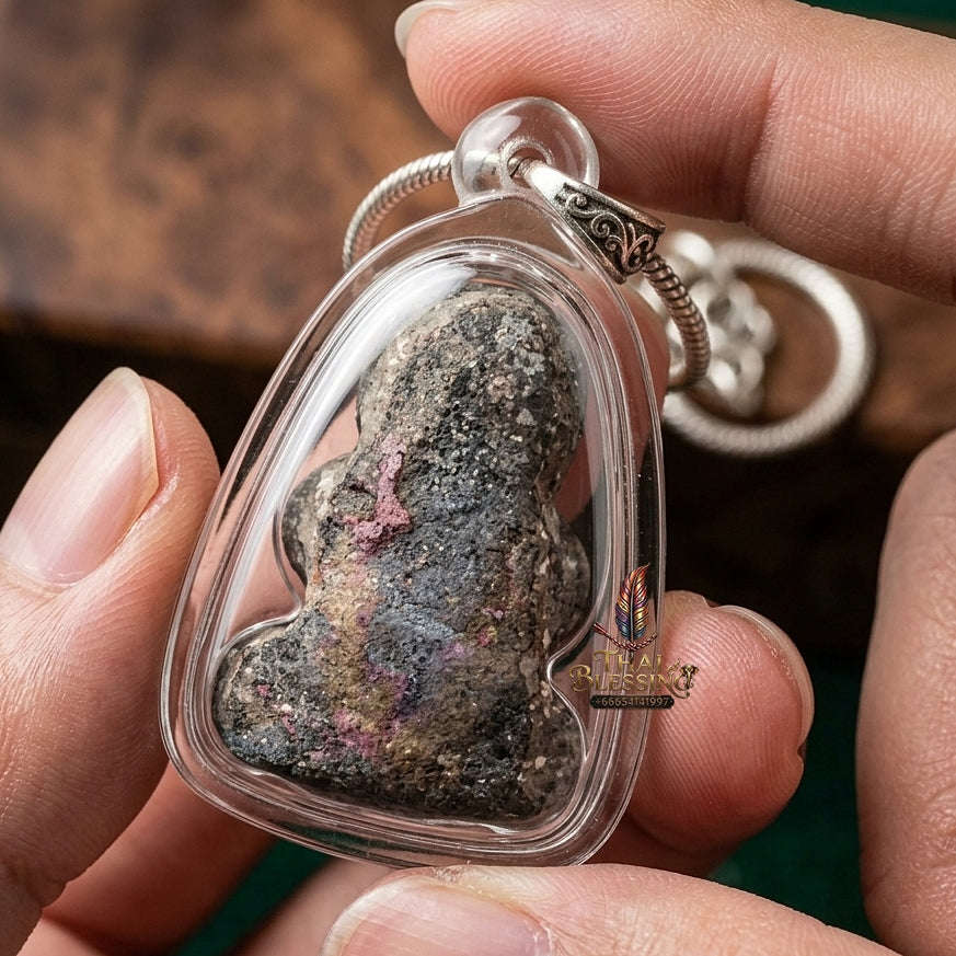 Sacred Phra Pidta Chan Thawee Black Herb Amulet (Wealth Magnet) – Ajarn Plien BE 2562