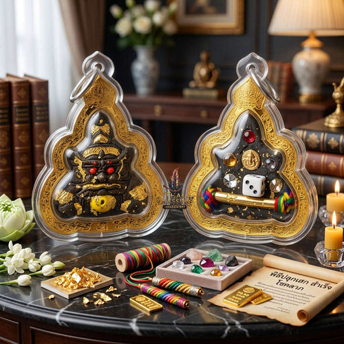 ✨ Sacred Phra Rahu "Above Destiny" Talisman | Master-Blessed by Phra Achan Amnuay, Mahaveero Meditation Center (2026 Edition)