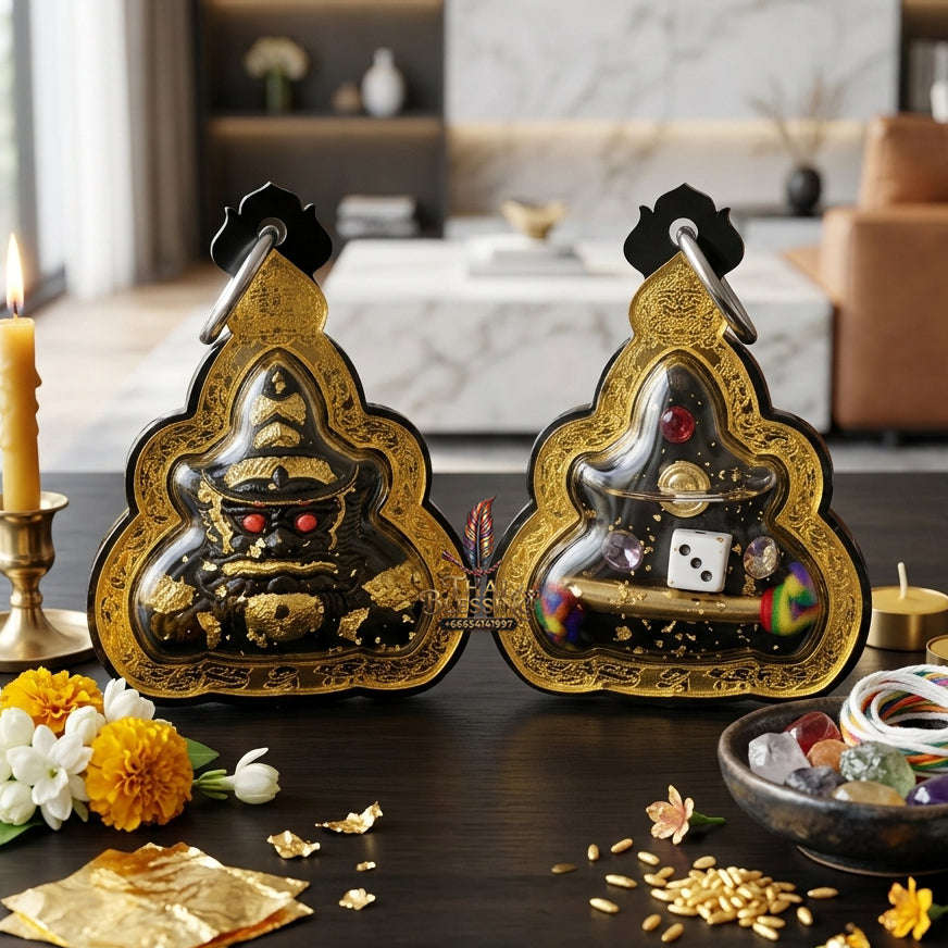 ✨ Sacred Phra Rahu "Above Destiny" Talisman | Master-Blessed by Phra Achan Amnuay, Mahaveero Meditation Center (2026 Edition) Thai Blessing Co By RURUECHA