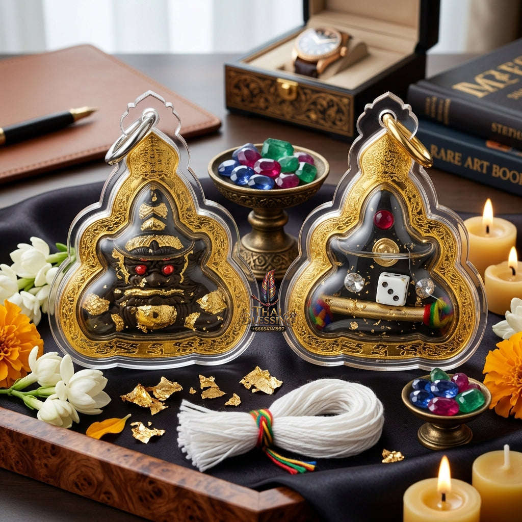 ✨ Sacred Phra Rahu "Above Destiny" Talisman | Master-Blessed by Phra Achan Amnuay, Mahaveero Meditation Center (2026 Edition) Thai Blessing Co By RURUECHA