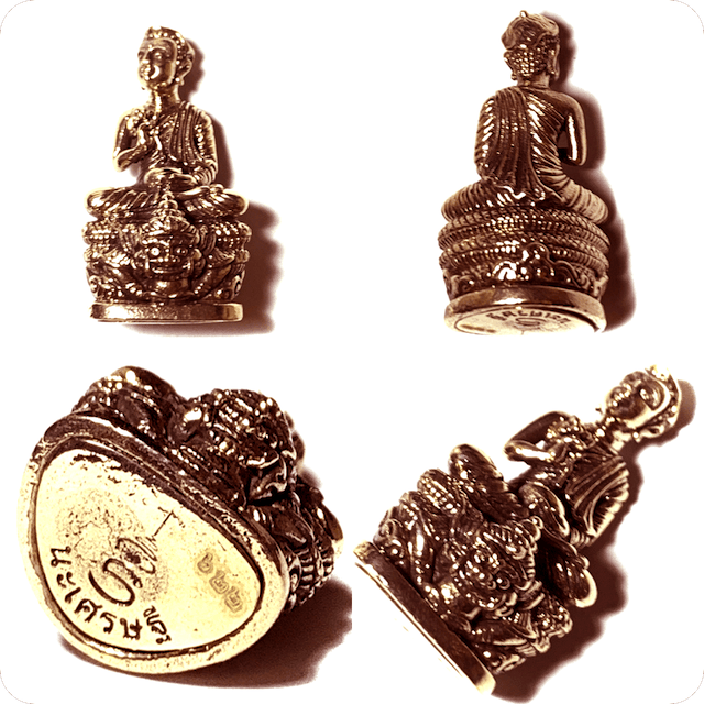 ✨ Sacred Phra Upakut 'Nuer Duang' Amulet 2015 – Polished Red Satang Copper Edition by Kruba Na (Doi Ihuy) – The Ultimate Destiny-Enhancing Talisman for Overcoming Obstacles, Supreme Wealth, and Winning Luck (3.1 x 1.8 cm)