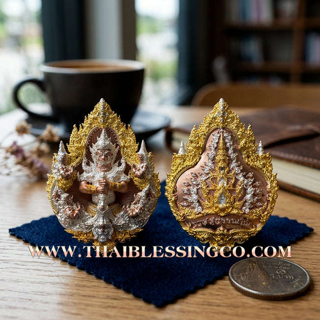 👹🕉️ Sacred Phuttha Sin "Thao Wessuwan" (God of Wealth) – Wessuwan No Edition: 3K Gold-Plated Bronze (2025) – The Ultimate Guardian for Infinite Prosperity, Sovereign Authority, and Divine Protection