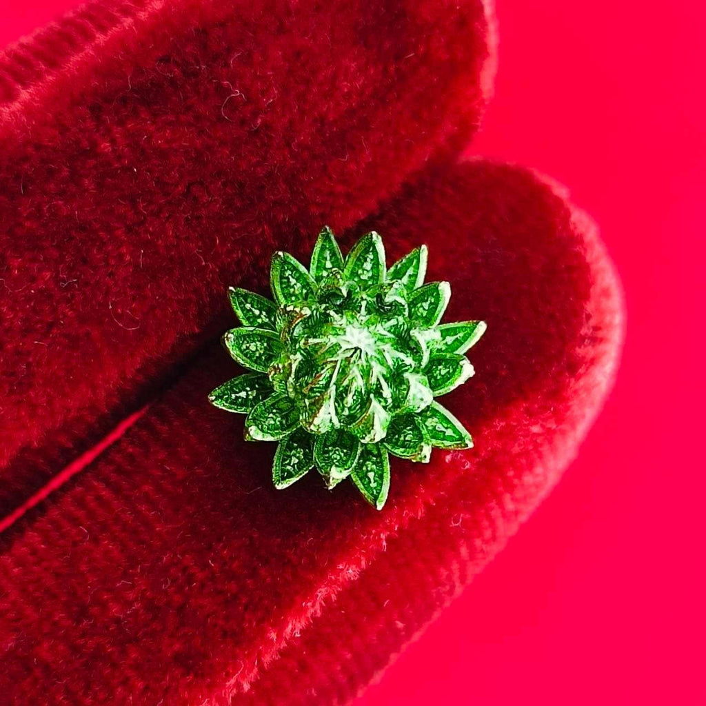 Sacred Pikul Flower Amulet in Green Bronze for Prosperity and Blessings Default Title