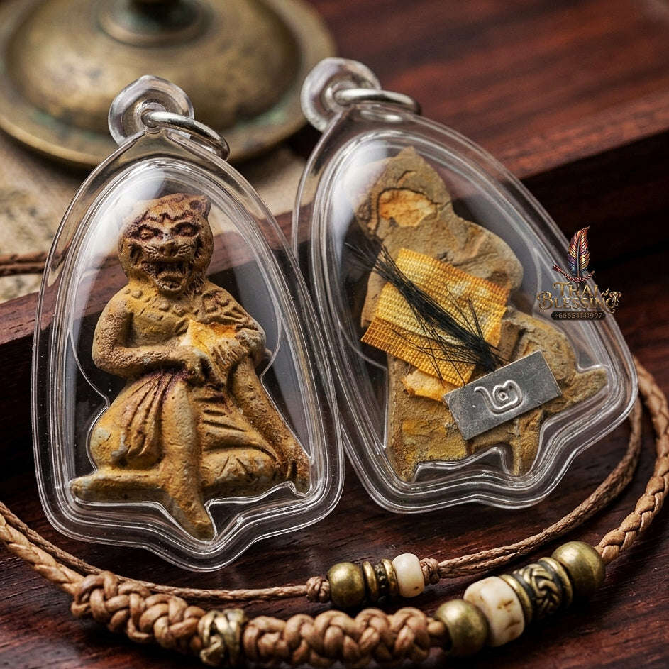 Sacred Pu Chao Saming Prai Charm & Luck Amulet – Ajarn Peerapon BE 2565