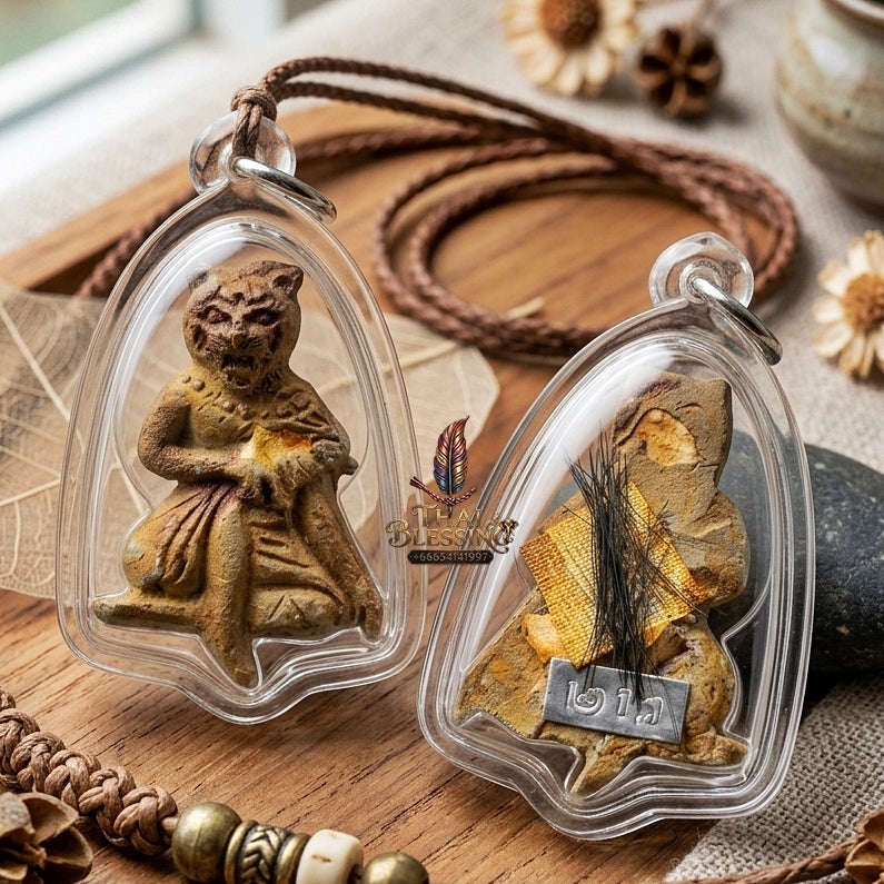 Sacred Pu Chao Saming Prai Charm & Luck Amulet – Ajarn Peerapon BE 2565