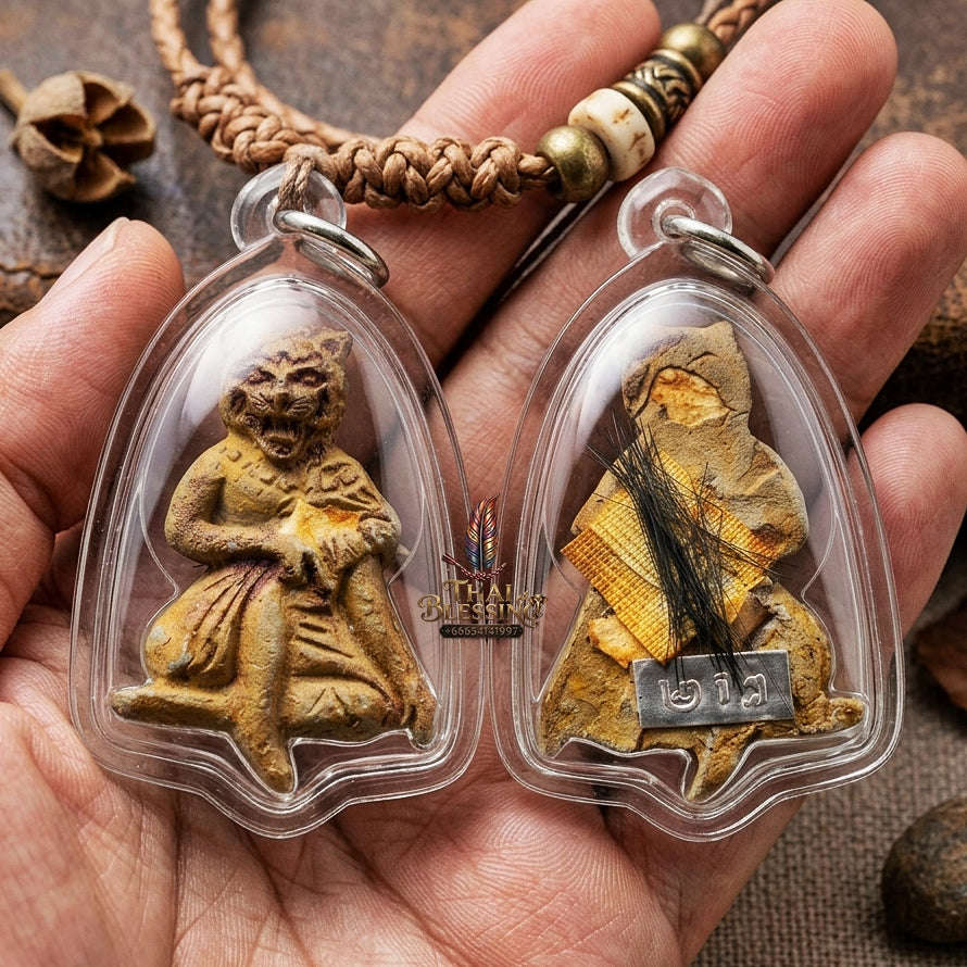 Sacred Pu Chao Saming Prai Charm & Luck Amulet – Ajarn Peerapon BE 2565