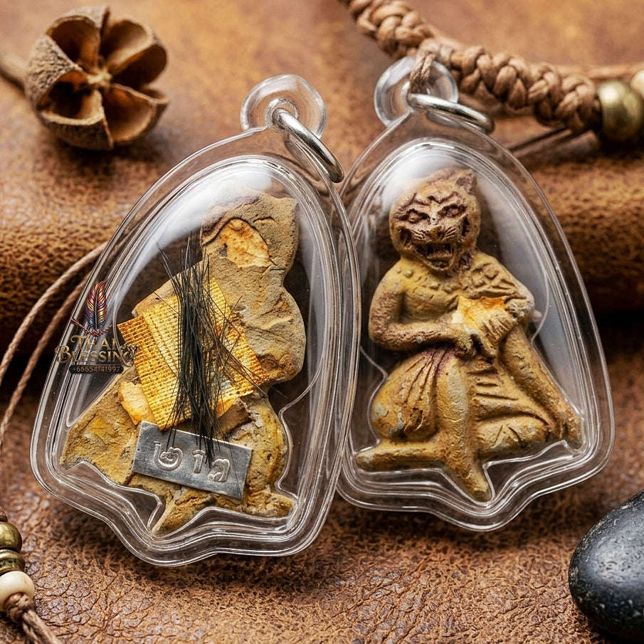 Sacred Pu Chao Saming Prai Charm & Luck Amulet – Ajarn Peerapon BE 2565