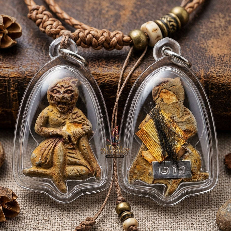 Sacred Pu Chao Saming Prai Charm & Luck Amulet – Ajarn Peerapon BE 2565
