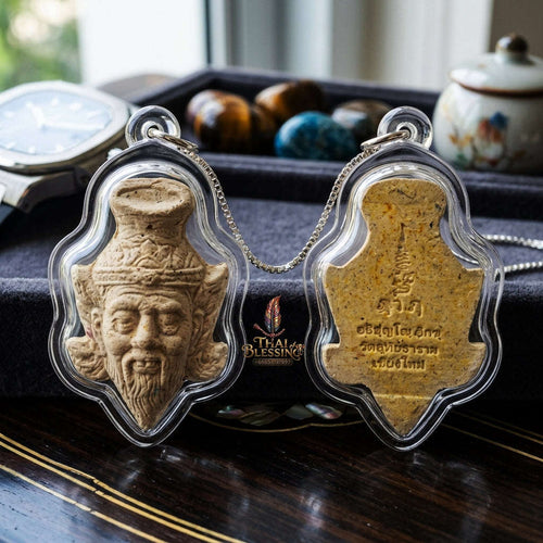 ✨ Sacred Ruesi Hermit Master Head "Sap Paisan" Edition 2026 - Authentic 108 White Holy Herb Talisman for Divine Wisdom, Endless Riches & Magnetic Charm Thai Blessing Co By RURUECHA