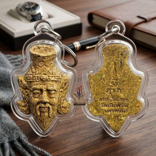✨ Sacred Ruesi Hermit Master Head "Sap Paisan" Mixed Muan Sarn Edition 2026 - Ultimate Master-Grade Holy Powder Talisman for Divine Wisdom, Extreme Wealth & Magnetic Charisma Thai Blessing Co By RURUECHA