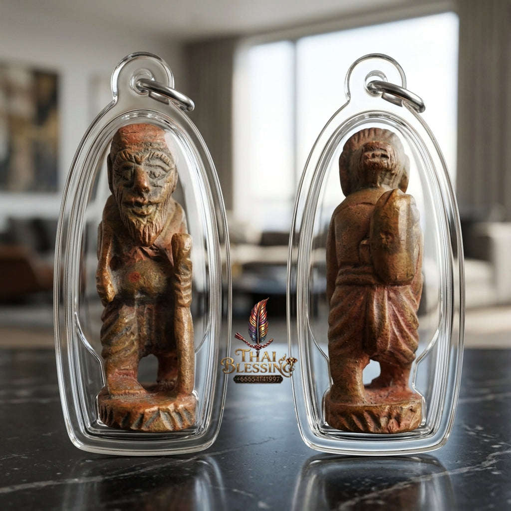 ✨ Sacred Satta Lohate Chuchok Long Life Edition Amulet (Luang Pu Gleang, Wat Non Kaed, B.E. 2553) for Ultimate Wealth, Trade & Business Success Thai Blessing Co By RURUECHA