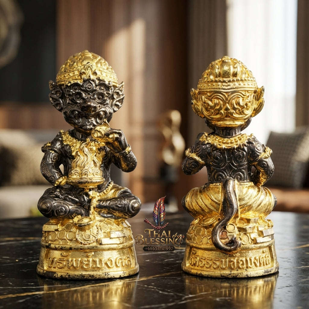 ✨ Sacred Si Hu Ha Ta Auspicious Wealth Edition - Ultimate Windfall Gold Magnet & Divine Fortune Bronze Talisman Thai Blessing Co By RURUECHA