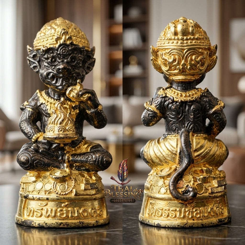 ✨ Sacred Si Hu Ha Ta Auspicious Wealth Edition - Ultimate Windfall Gold Magnet & Divine Fortune Bronze Talisman Thai Blessing Co By RURUECHA
