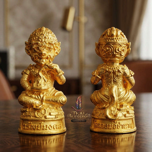✨ Sacred Si Hu Ha Ta Auspicious Wealth Edition - Ultimate Windfall Gold Magnet & Divine Fortune Bronze Talisman Thai Blessing Co By RURUECHA