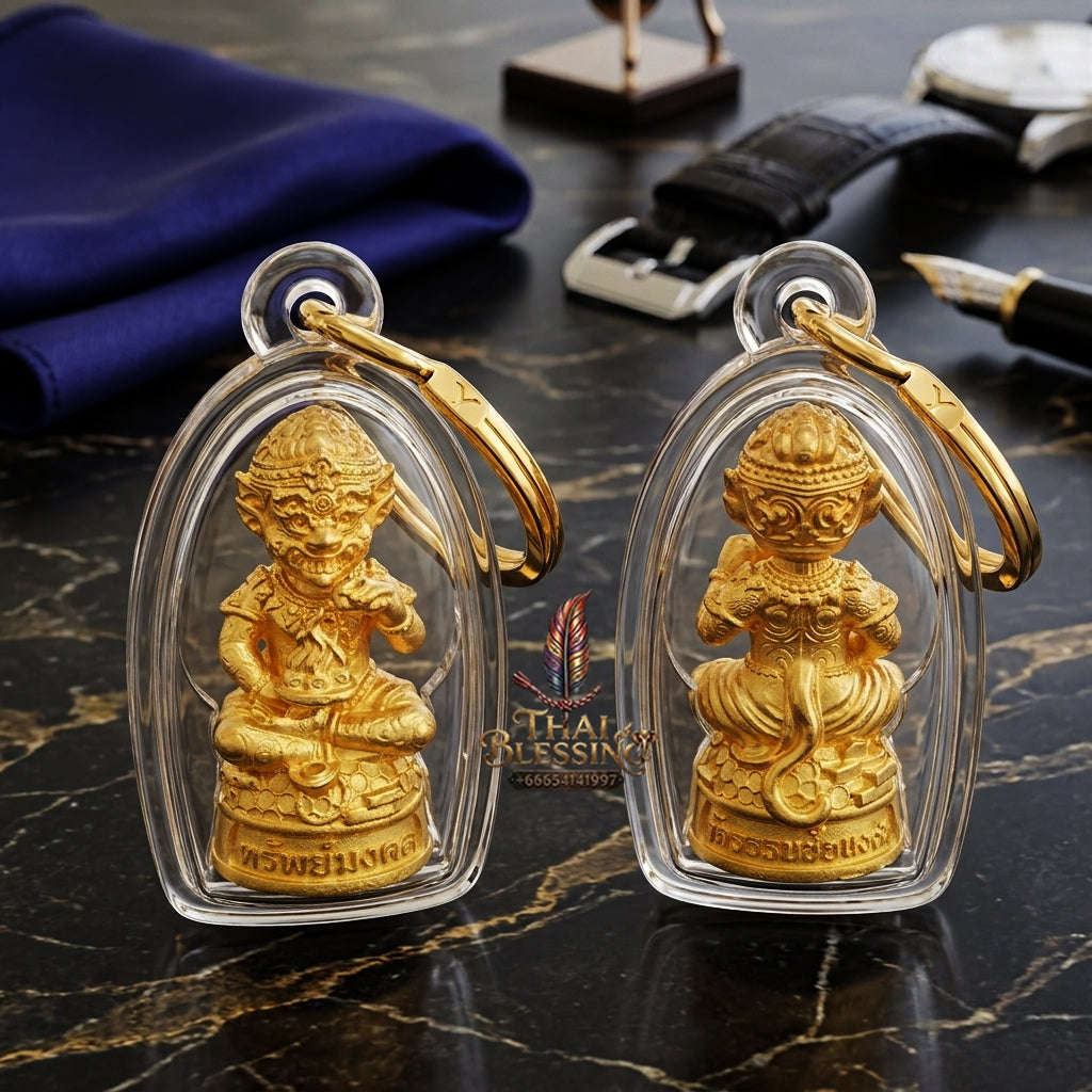 ✨ Sacred Si Hu Ha Ta Auspicious Wealth Edition - Ultimate Windfall Gold Magnet & Divine Fortune Bronze Talisman Thai Blessing Co By RURUECHA