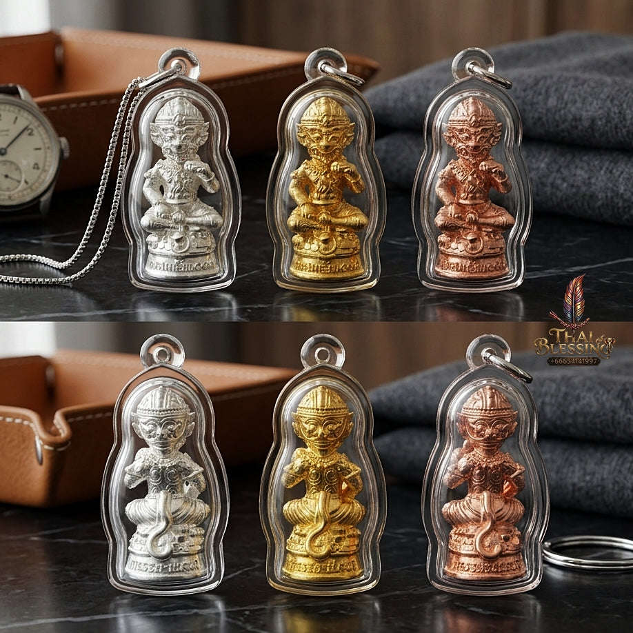 ✨ Sacred Si Hu Ha Ta Kathin President Set (Small Mold, 3 Pieces) "Sap Mongkol" Edition 2025 - Authentic Lanna Bronze Talisman Set for Ultimate Wealth & Divine Fortune Thai Blessing Co By RURUECHA