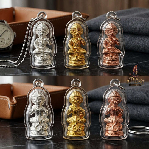 ✨ Sacred Si Hu Ha Ta Kathin President Set (Small Mold, 3 Pieces) "Sap Mongkol" Edition 2025 - Authentic Lanna Bronze Talisman Set for Ultimate Wealth & Divine Fortune Thai Blessing Co By RURUECHA