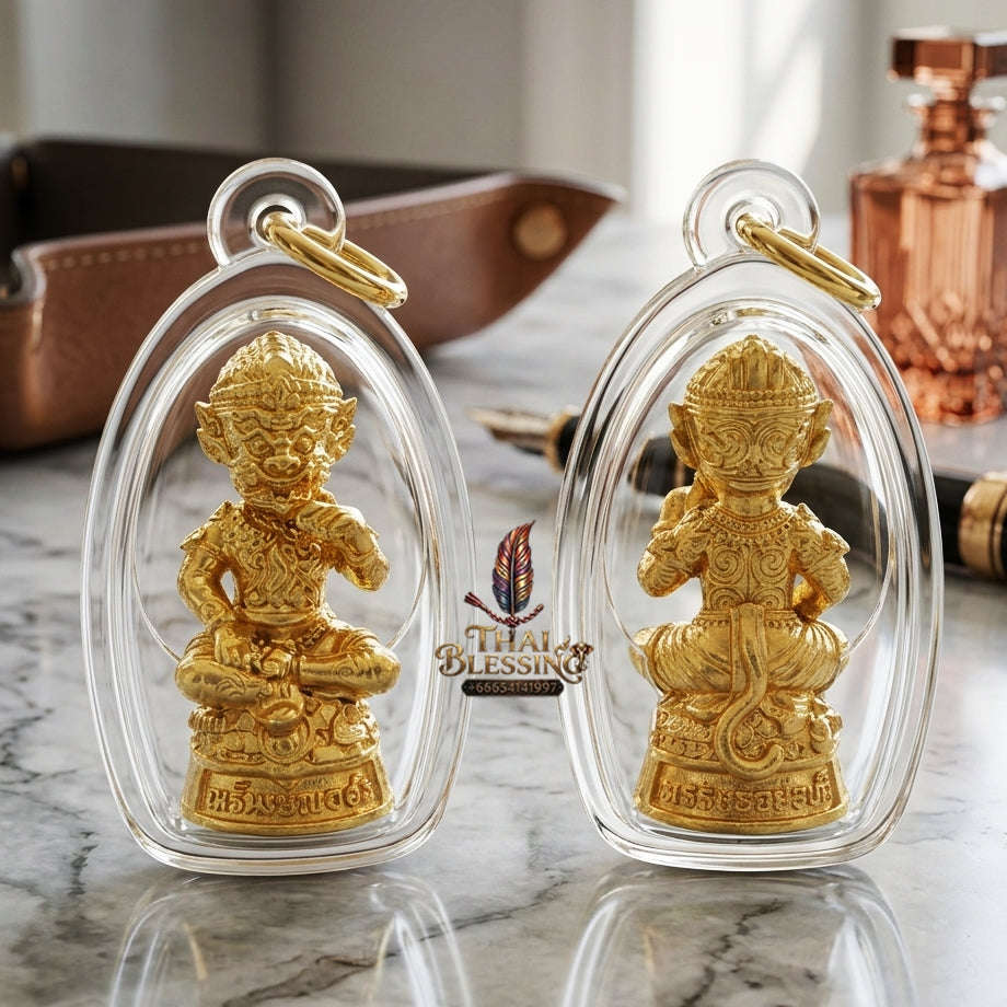 ✨ Sacred Si Hu Ha Ta Kathin President Set (Small Mold, 3 Pieces) "Sap Mongkol" Edition 2025 - Authentic Lanna Bronze Talisman Set for Ultimate Wealth & Divine Fortune Thai Blessing Co By RURUECHA