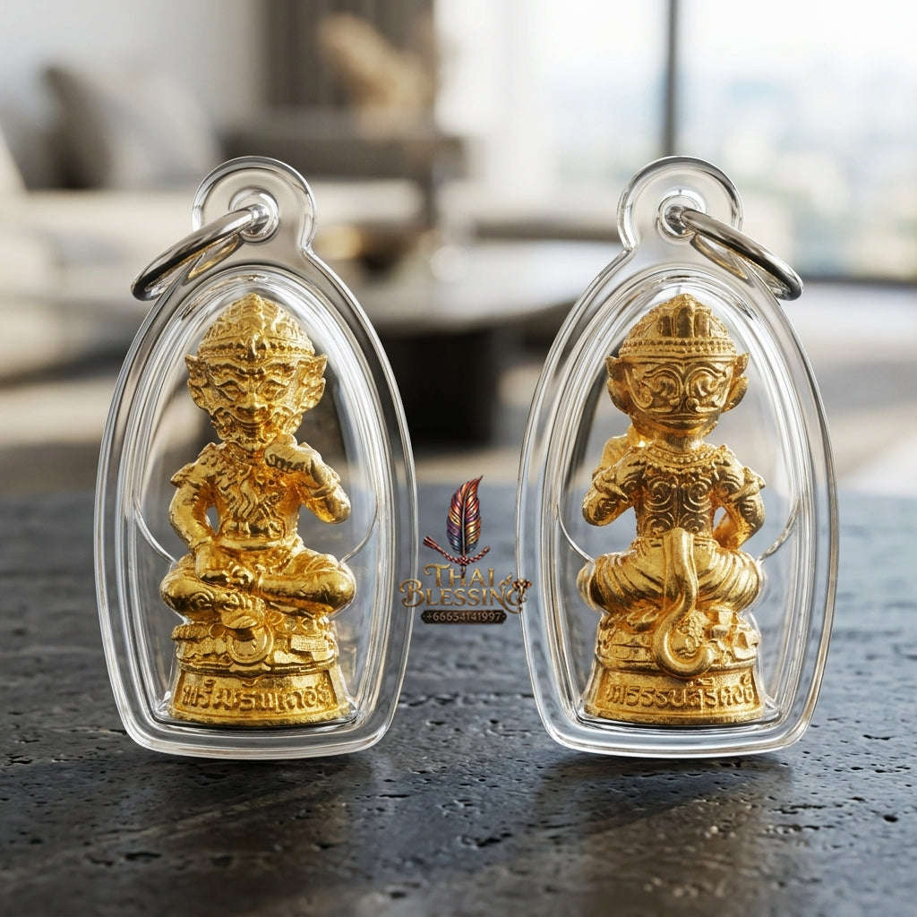 ✨ Sacred Si Hu Ha Ta Kathin President Set (Small Mold, 3 Pieces) "Sap Mongkol" Edition 2025 - Authentic Lanna Bronze Talisman Set for Ultimate Wealth & Divine Fortune Thai Blessing Co By RURUECHA