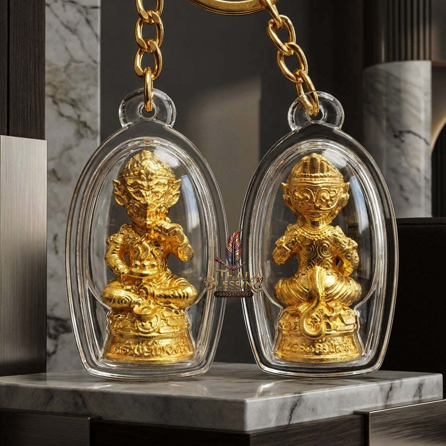 ✨ Sacred Si Hu Ha Ta Kathin President Set (Small Mold, 3 Pieces) "Sap Mongkol" Edition 2025 - Authentic Lanna Bronze Talisman Set for Ultimate Wealth & Divine Fortune Thai Blessing Co By RURUECHA