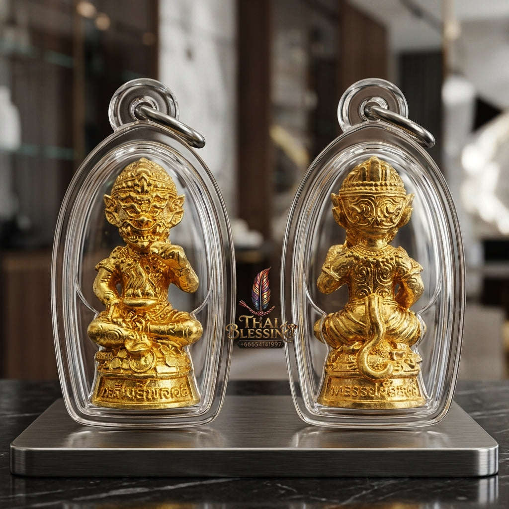 ✨ Sacred Si Hu Ha Ta Kathin President Set (Small Mold, 3 Pieces) "Sap Mongkol" Edition 2025 - Authentic Lanna Bronze Talisman Set for Ultimate Wealth & Divine Fortune Thai Blessing Co By RURUECHA