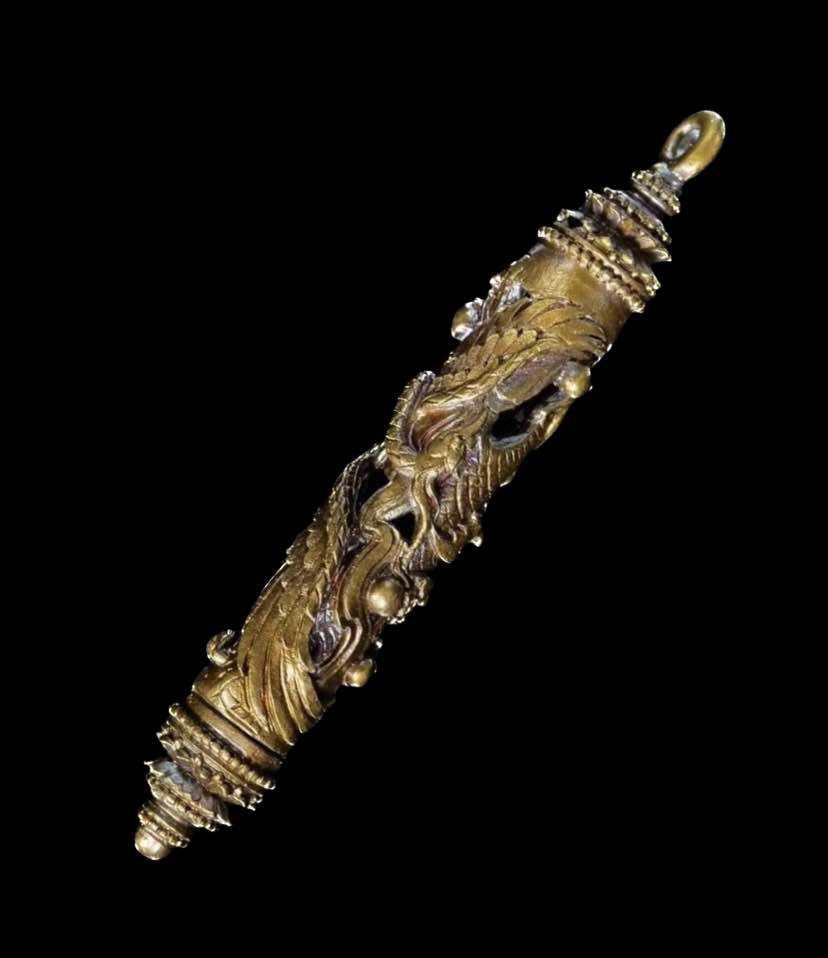 Sacred Takrut Hong Jao Sap - Premium Maha Chanuan Silver Amulet by Kruba Ariyachart, Wat Saeng Kaew Phothiyan 2015 | Ultimate Wealth Magnet & Spiritual Protection Armament