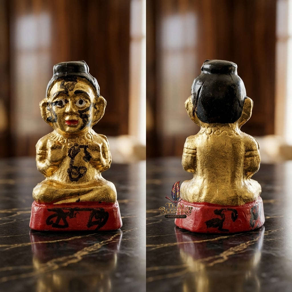 ✨ Sacred Terracotta Kuman Thong Wealth & Fortune Blessing Amulet by LP Chan (B.E. 2567) Thai Blessing Co By RURUECHA
