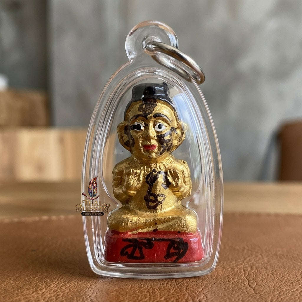 ✨ Sacred Terracotta Kuman Thong Wealth & Fortune Blessing Amulet by LP Chan (B.E. 2567) Thai Blessing Co By RURUECHA