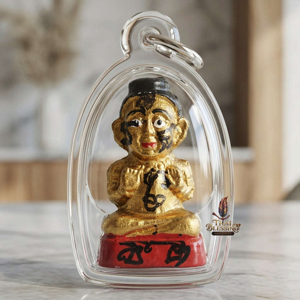 ✨ Sacred Terracotta Kuman Thong Wealth & Fortune Blessing Amulet by LP Chan (B.E. 2567) Thai Blessing Co By RURUECHA