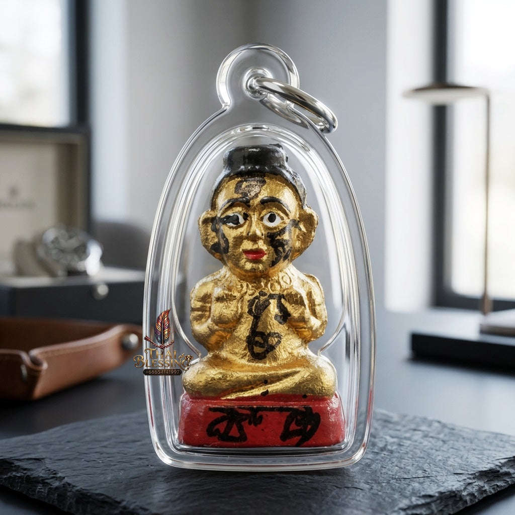 ✨ Sacred Terracotta Kuman Thong Wealth & Fortune Blessing Amulet by LP Chan (B.E. 2567) Thai Blessing Co By RURUECHA