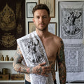 Sacred Thai Khao Or Grand Master Yantra Sash "Phra Phetchalukan & Phra Pirab Edition" (2.5m Triple-Fold Ceremonial Cloth Infused with 227 Holy Herb Inks) Limited 18 Pieces Worldwide Thai Blessing Co By RURUECHA