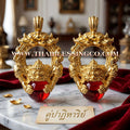 🌑 Sacred "Thammarong Rahu" (The Ring of Rahu) – Gold-Plated Samrit: Luang Pu Leng, Wat Nong Kae (2024) – The Ultimate Celestial Shield for Overcoming Obstacles, Turning Bad Luck into Riches, and Commanding Absolute Authority!