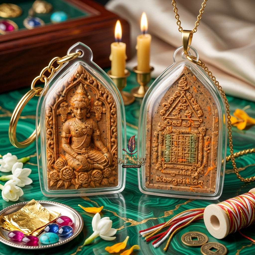 💖 Sacred "Thewa Roi Rak" (Hundred Loves Deva): "Gammakan" (Committee/Exclusive) Edition – Consecrated by Phor Kru Jantra (2025) Thai Blessing Co By RURUECHA