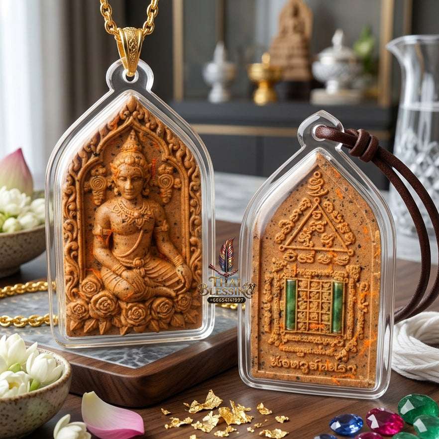 💖 Sacred "Thewa Roi Rak" (Hundred Loves Deva): "Gammakan" (Committee/Exclusive) Edition – Consecrated by Phor Kru Jantra (2025) Thai Blessing Co By RURUECHA