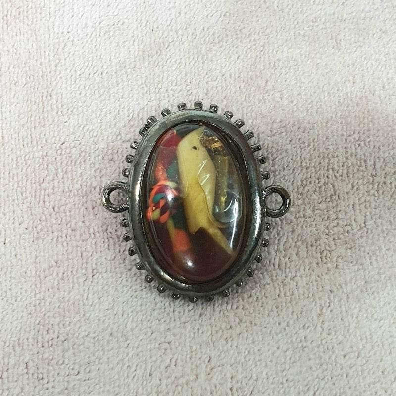 Sarika Golden Tongue Charm for Powerful Communication | Thailand Amulet ใส่กรอบชุบแบล็ค