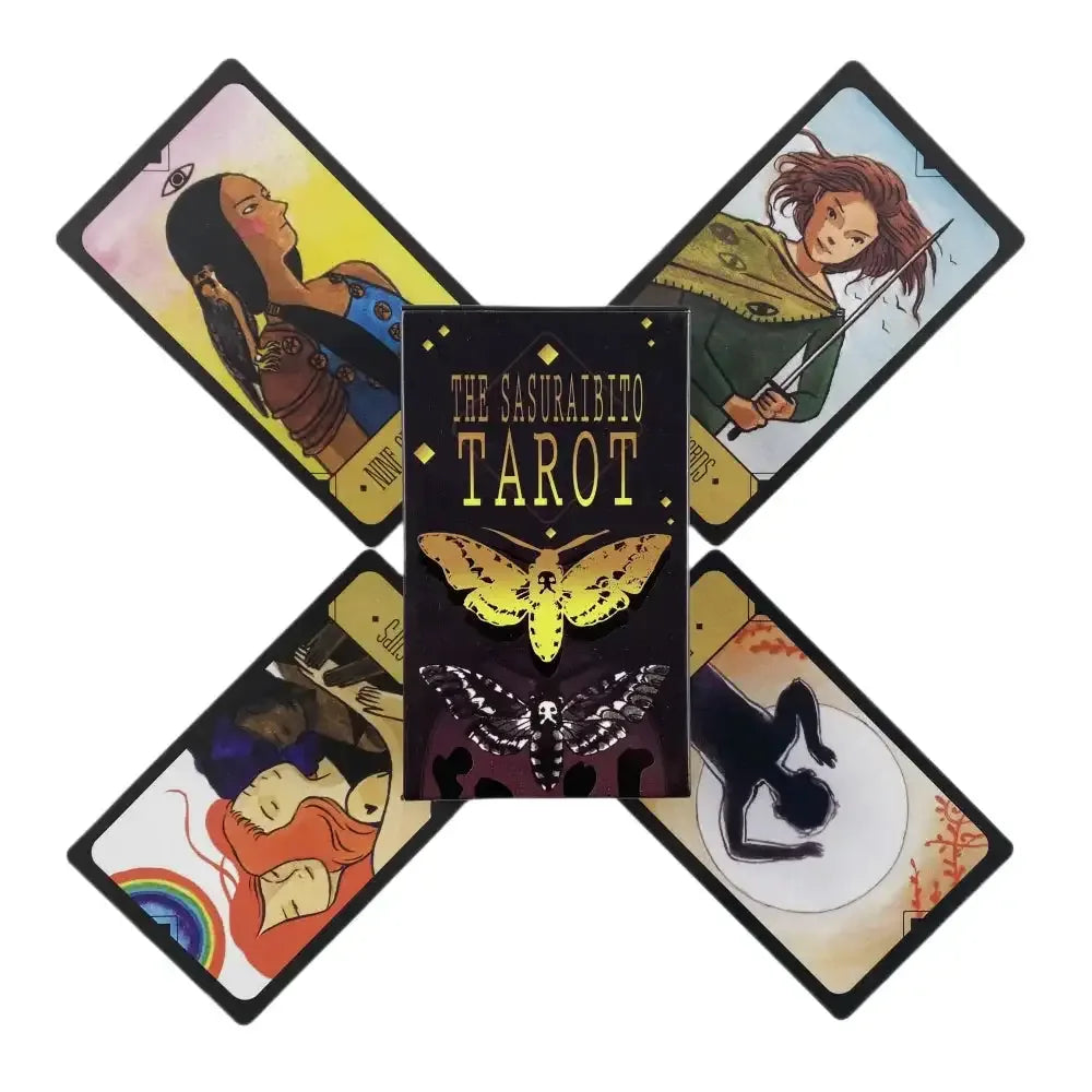 Sasuraibito Tarot Deck – 78 Cards with English Guidebook | Buddhist-Inspired Oracle for Fortune, Vision & Spiritual Growth