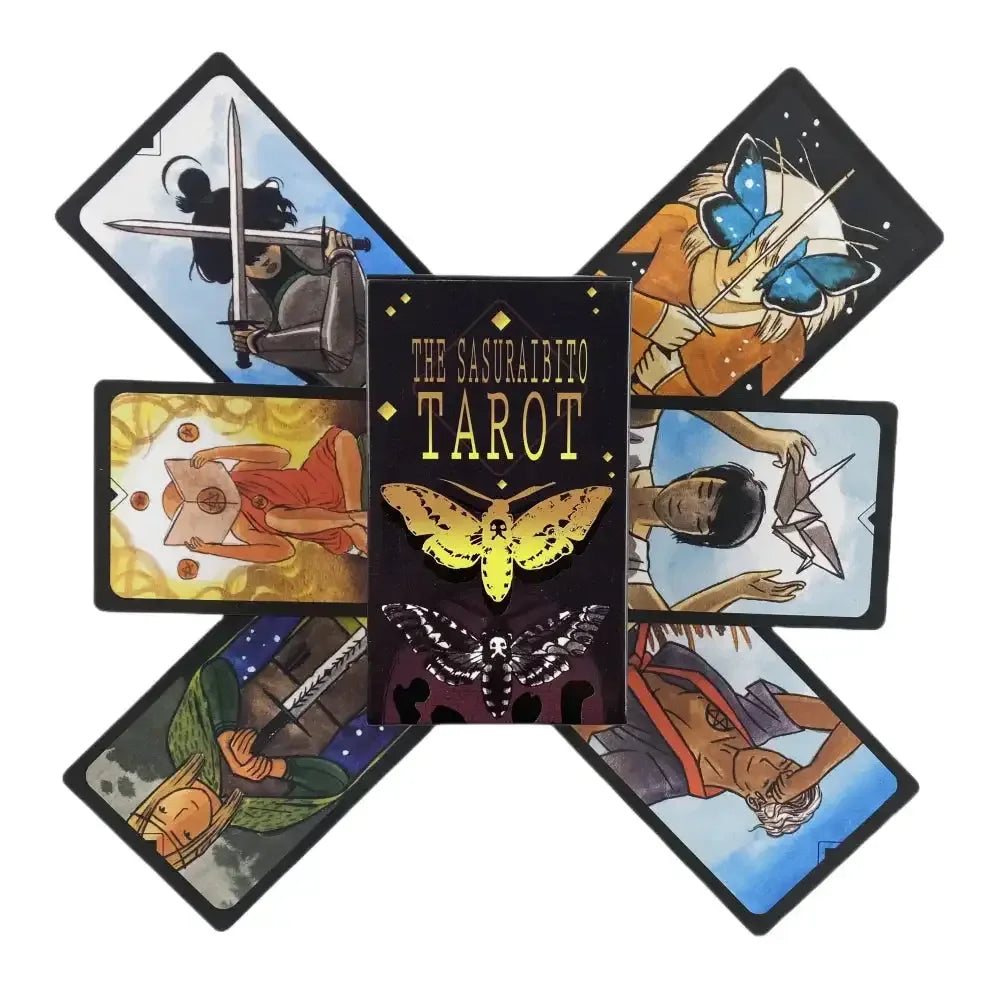 Sasuraibito Tarot Deck – 78 Cards with English Guidebook | Buddhist-Inspired Oracle for Fortune, Vision & Spiritual Growth