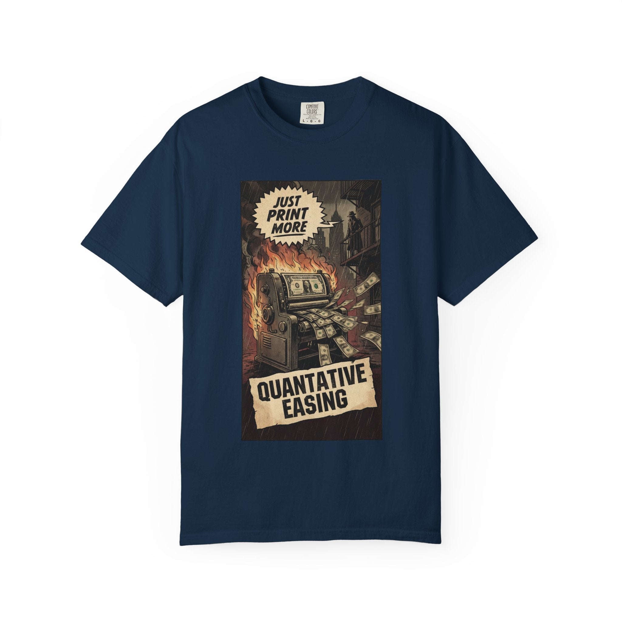 Satirical Finance T-Shirt, Toxic Work Culture Shirt, Market Correction Bear vs Bull Tee, Inflation $1000 Burger Graphic, Vintage Grunge Streetwear True Navy