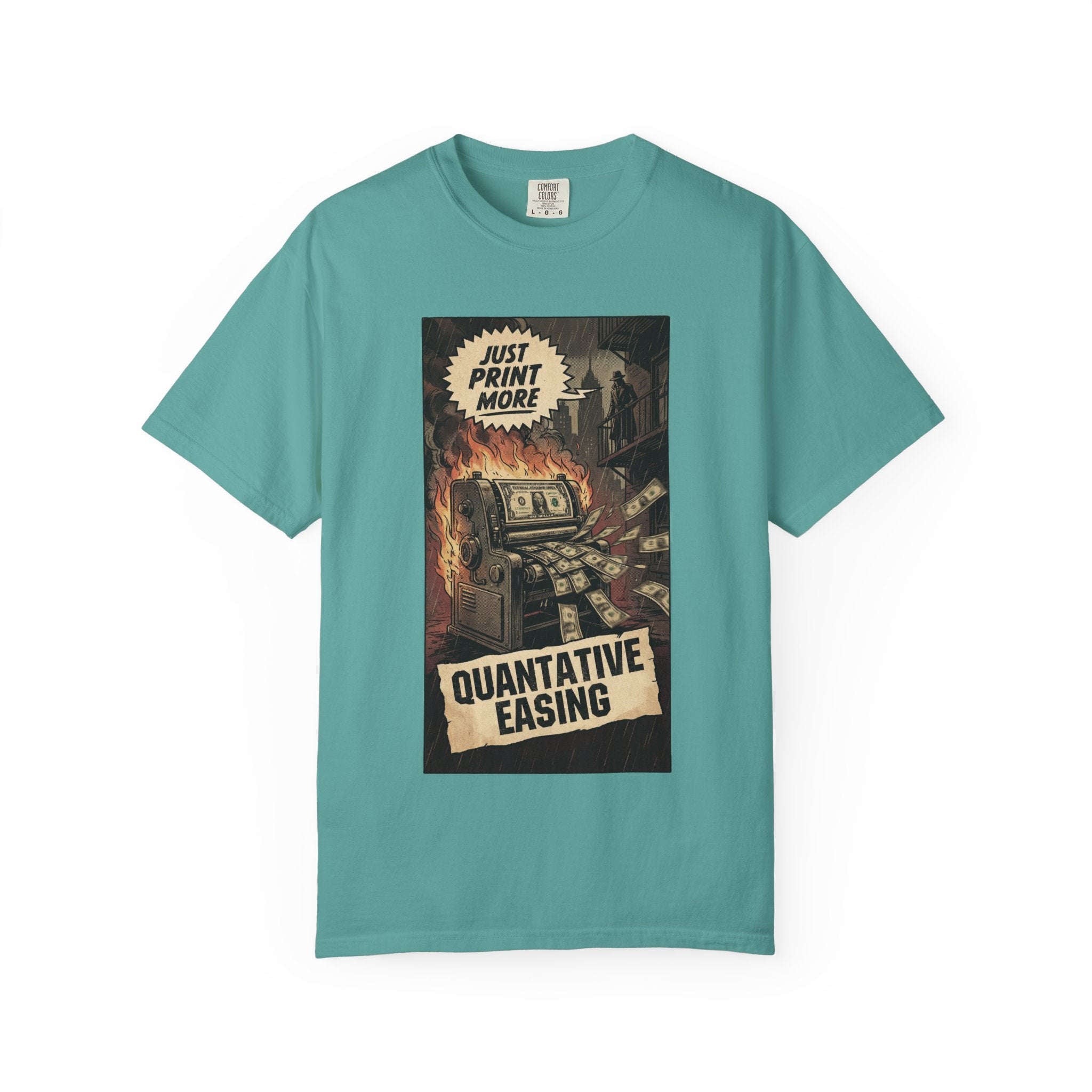 Satirical Finance T-Shirt, Toxic Work Culture Shirt, Market Correction Bear vs Bull Tee, Inflation $1000 Burger Graphic, Vintage Grunge Streetwear Seafoam