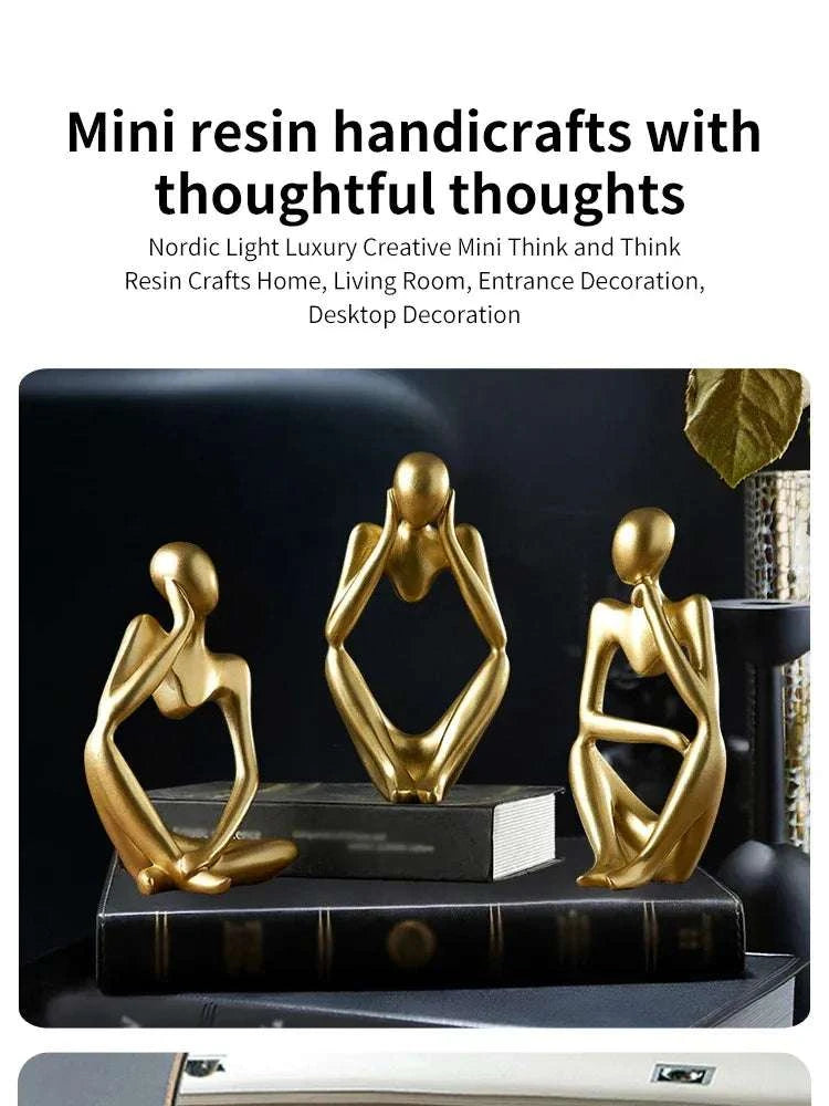 🎨 Scandinavian Abstract Figures – Light Luxury Mini Crafts for Home & Desktop Decoration | Entryway Ornament | Free Shipping