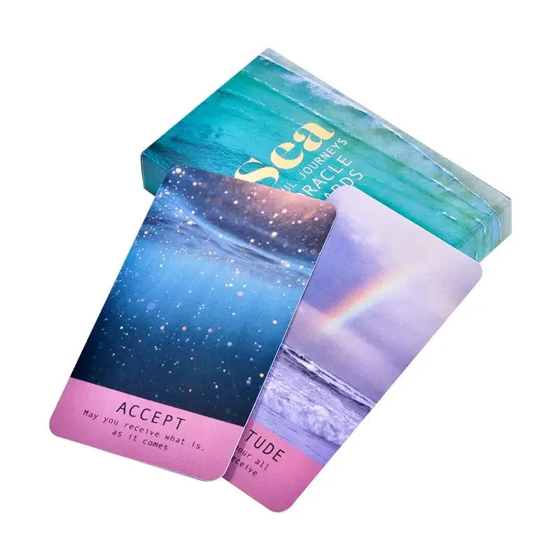 🌊 Sea Soul Journeys Oracle Cards – Powerful Ocean-Themed Deck with Meditations, Blessings, and Transformative Themes
