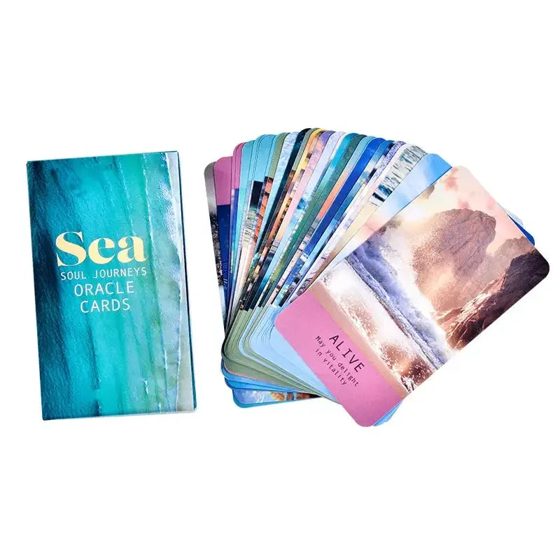 🌊 Sea Soul Journeys Oracle Cards – Powerful Ocean-Themed Deck with Meditations, Blessings, and Transformative Themes