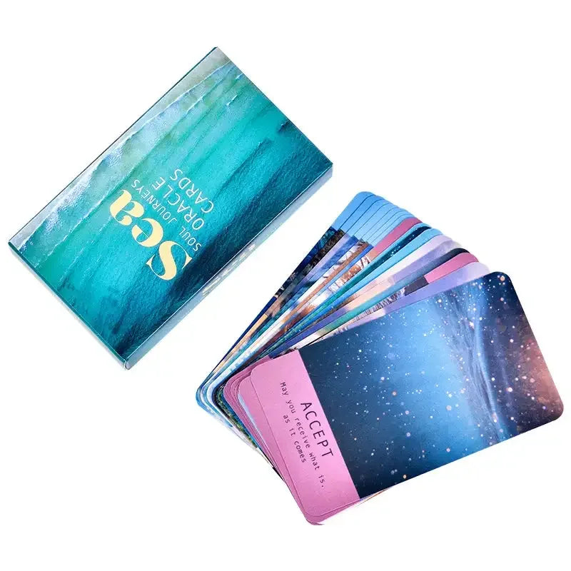 🌊 Sea Soul Journeys Oracle Cards – Powerful Ocean-Themed Deck with Meditations, Blessings, and Transformative Themes