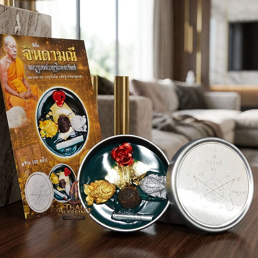 ✨ See Phueng Chindamani Phaya Mon Maha Phoke Sap (Master-Grade Chindamani Gem & Great Wealth-Gathering Sacred Wax - Supreme Metta, Commerce, & Negotiation Edition