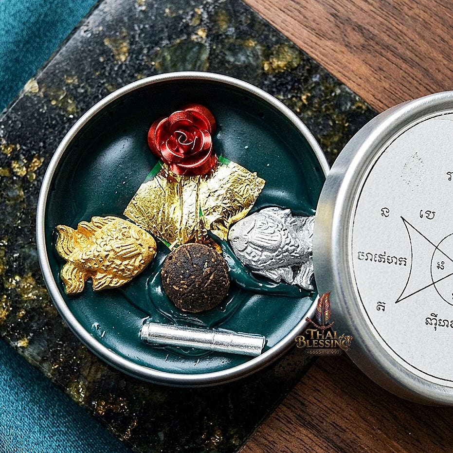 ✨ See Phueng Chindamani Phaya Mon Maha Phoke Sap (Master-Grade Chindamani Gem & Great Wealth-Gathering Sacred Wax - Supreme Metta, Commerce, & Negotiation Edition