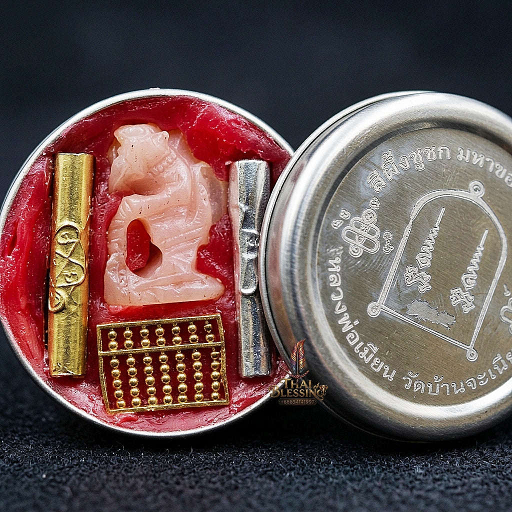 ✨ See Phueng Chuchok Kho Ngoen Kho Thong (Master-Grade Wealth-Begging & Debt-Relief Sacred Wax - Supreme Metta, Seduction, & Negotiation Edition
