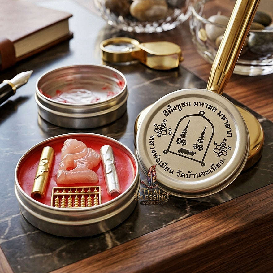 ✨ See Phueng Chuchok Kho Ngoen Kho Thong (Master-Grade Wealth-Begging & Debt-Relief Sacred Wax - Supreme Metta, Seduction, & Negotiation Edition