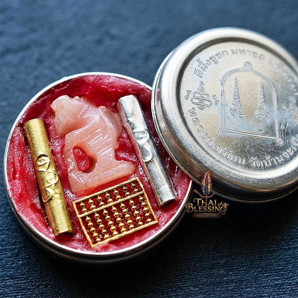 ✨ See Phueng Chuchok Kho Ngoen Kho Thong (Master-Grade Wealth-Begging & Debt-Relief Sacred Wax - Supreme Metta, Seduction, & Negotiation Edition