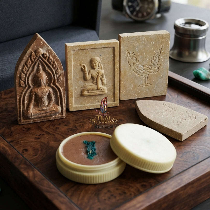✨ See Phueng, Khun Paen & Nang Kwak Master Wax Set (13 Lunar Year Auspicious Edition, 2542 / 1999) - Luang Pu Hong / Wat Phetburi (Susarn Thung Mon) Thai Blessing Co By RURUECHA